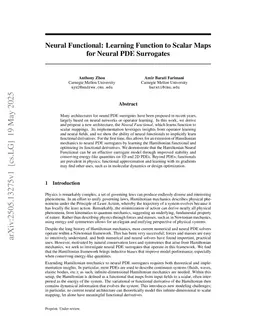Hamiltonian Neural PDE Solvers through Functional Approximation