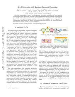 Level Generation with Quantum Reservoir Computing