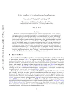 Joint stochastic localization and applications