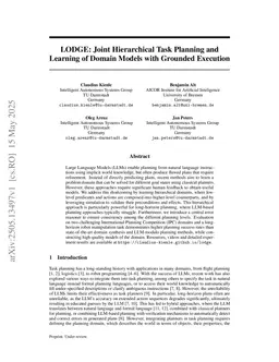 Learning Hierarchical Domain Models Through Environment-Grounded Interaction
