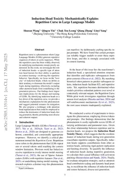 Induction Head Toxicity Mechanistically Explains Repetition Curse in Large Language Models