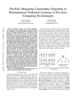 FlexFed: Mitigating Catastrophic Forgetting in Heterogeneous Federated Learning in Pervasive Computing Environments