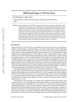 Half Search Space is All You Need