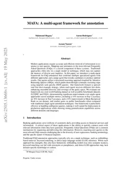 MAFA: A multi-agent framework for annotation