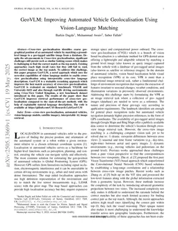 GeoVLM: Improving Automated Vehicle Geolocalisation Using Vision-Language Matching