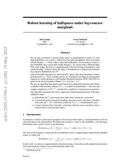 Robust learning of halfspaces under log-concave marginals
