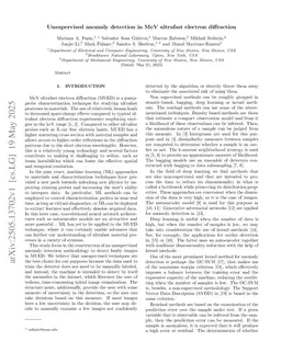 Unsupervised anomaly detection in MeV ultrafast electron diffraction