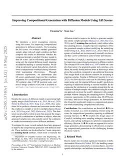 Improving Compositional Generation with Diffusion Models Using Lift Scores