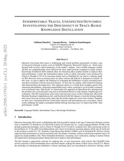 Interpretable Traces, Unexpected Outcomes: Investigating the Disconnect in Trace-Based Knowledge Distillation