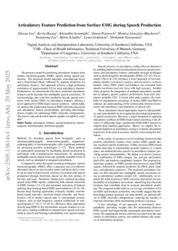 Articulatory Feature Prediction from Surface EMG during Speech Production