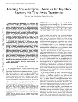 Learning Spatio-Temporal Dynamics for Trajectory Recovery via Time-Aware Transformer