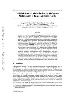 InfiFPO: Implicit Model Fusion via Preference Optimization in Large Language Models