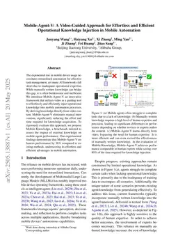 Mobile-Agent-V: A Video-Guided Approach for Effortless and Efficient Operational Knowledge Injection in Mobile Automation