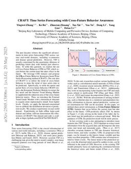 CRAFT: Time Series Forecasting with Cross-Future Behavior Awareness