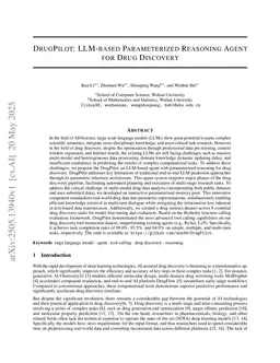 DrugPilot: LLM-based Parameterized Reasoning Agent for Drug Discovery