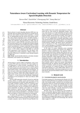 Naturalness-Aware Curriculum Learning with Dynamic Temperature for Speech Deepfake Detection