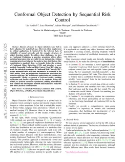 Conformal Object Detection by Sequential Risk Control
