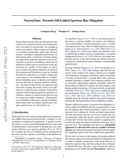 NeuronTune: Towards Self-Guided Spurious Bias Mitigation