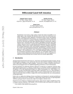 Differential Gated Self-Attention