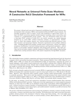 A Constructive Framework for Nondeterministic Automata via Time-Shared, Depth-Unrolled Feedforward Networks