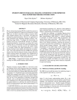 Sparsity-Driven Parallel Imaging Consistency for Improved Self-Supervised MRI Reconstruction