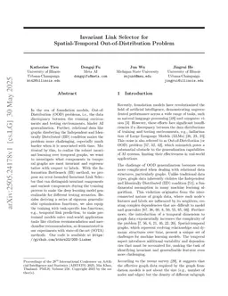 Invariant Link Selector for Spatial-Temporal Out-of-Distribution Problem