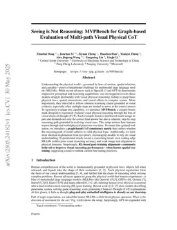 Seeing is Not Reasoning: MVPBench for Graph-based Evaluation of Multi-path Visual Physical CoT