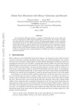 Online Fair Allocations with Binary Valuations and Beyond