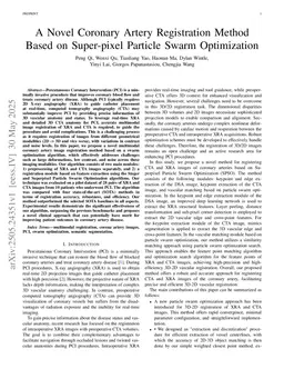 A Novel Coronary Artery Registration Method Based on Super-pixel Particle Swarm Optimization