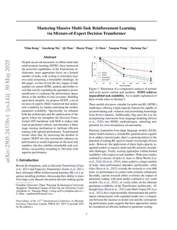 Mastering Massive Multi-Task Reinforcement Learning via Mixture-of-Expert Decision Transformer