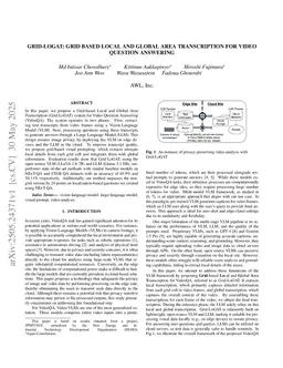 Grid-LOGAT: Grid Based Local and Global Area Transcription for Video Question Answering