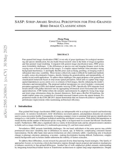 SASP: Strip-Aware Spatial Perception for Fine-Grained Bird Image Classification