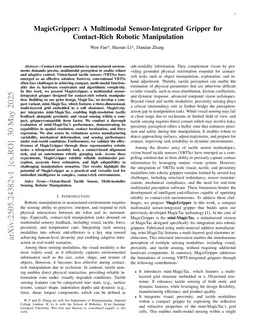 MagicGripper: A Multimodal Sensor-Integrated Gripper for Contact-Rich Robotic Manipulation