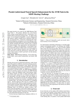 Pseudo Labels-based Neural Speech Enhancement for the AVSR Task in the MISP-Meeting Challenge