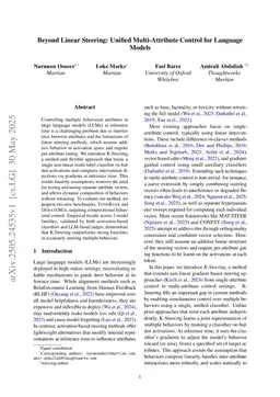 Beyond Linear Steering: Unified Multi-Attribute Control for Language Models