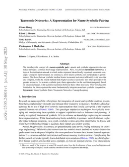 Taxonomic Networks: A Representation for Neuro-Symbolic Pairing