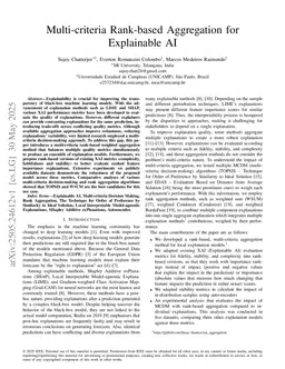 Multi-criteria Rank-based Aggregation for Explainable AI
