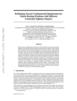 Rethinking Neural Combinatorial Optimization for Vehicle Routing Problems with Different Constraint Tightness Degrees