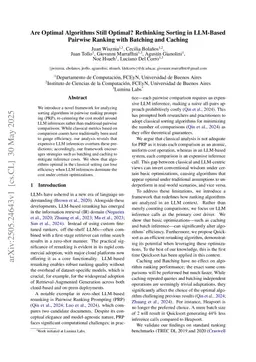 Are Optimal Algorithms Still Optimal? Rethinking Sorting in LLM-Based Pairwise Ranking with Batching and Caching