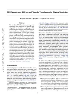 PDE-Transformer: Efficient and Versatile Transformers for Physics Simulations