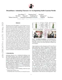 DreamDance: Animating Character Art via Inpainting Stable Gaussian Worlds