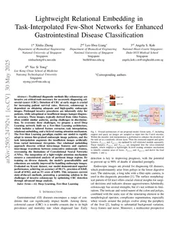 Lightweight Relational Embedding in Task-Interpolated Few-Shot Networks for Enhanced Gastrointestinal Disease Classification