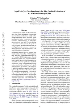 LegalEval-Q: A New Benchmark for The Quality Evaluation of LLM-Generated Legal Text