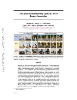 GenSpace: Benchmarking Spatially-Aware Image Generation