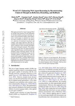 WebCoT: Enhancing Web Agent Reasoning by Reconstructing Chain-of-Thought in Reflection, Branching, and Rollback