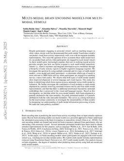 Multi-modal brain encoding models for multi-modal stimuli