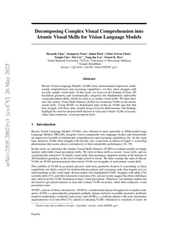 Decomposing Complex Visual Comprehension into Atomic Visual Skills for Vision Language Models