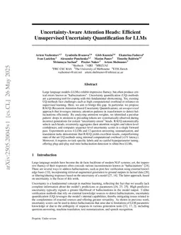 Uncertainty-Aware Attention Heads: Efficient Unsupervised Uncertainty Quantification for LLMs