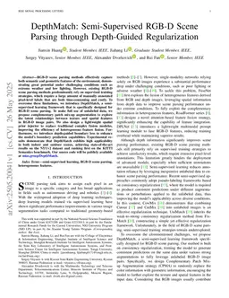 DepthMatch: Semi-Supervised RGB-D Scene Parsing through Depth-Guided Regularization