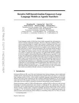 Iterative Self-Incentivization Empowers Large Language Models as Agentic Searchers